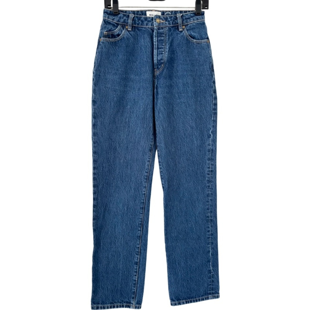ROLLA’S High Rise Classic Straight Jean in Blue Size 25 - Picture 4 of 10